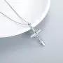 WINNICACA Sterling Silver Cross Heartbeat & Faith Hope Love Necklace Mother Birthday Nurses Day Jewelry Mothers Day Gifts for Her WINNICACA Sterling Silver Cross Heartbeat & Faith Hope Love Necklace Mother Birthday Nurses Day Jewelry Mothers Day Gifts for Her