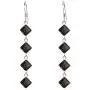 8.75 Ct Square Brown Smoky Quartz Dangle 925 Sterling Silver Earrings For Women By Orchid Jewelry