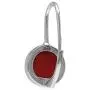 Silvershake 10mm Created Red Coral White Gold Plated 925 Sterling Silver Leverback Earrings Silvershake 10mm Created Red Coral White Gold Plated 925 Sterling Silver Leverback Earrings