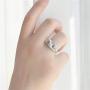 tenghong2021 3 Pcs Frog Open Rings Set Vintage Adjustable Alloy Animal Finger Rings Cute Silver Frog with Red Eyes Rings Dainty Jewelry Gifts for Birthday Valentine’s Day for Women Men