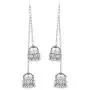 Efulgenz Boho Vintage Antique Tribal Indian Oxidized Silver Jhumka Tassel Dangle Statement Hook Earrings Jewelry Efulgenz Boho Vintage Antique Tribal Indian Oxidized Silver Jhumka Tassel Dangle Statement Hook Earrings Jewelry