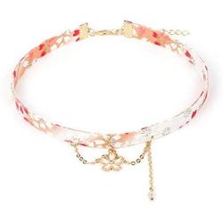 TIDOO Jewelry Japanese Style Cloth Chocker for Women Cute Tassel Chocker for Girls Pendant Chocker