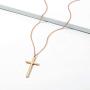 Ursteel Cross Necklace for Women, Dainty Gold Plated Cross Pendant Necklace Sideways Cross Choker Layered Cross Necklace for Women Girls