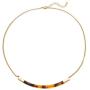 Acrylic Collar Necklace Bohemian Tortoise Shell Resin Chain Link Leopard Print Geometric Round Pendant Necklace Metal Punk Chunky Statement Collar Necklace for Women Jewelry