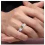 RYLOS Mens Rings Sterling Silver Classic Design 6X4MM Oval Gemstone & Genuine Sparkling Diamond Ring Color Stone Birthstone Rings For Men, Mens Rings, Silver Rings, Sizes 8,9,10,11,12,13