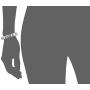 NINE WEST Womens Box Silver Tone Crystal Stretch Bracelet, One Size