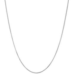 Sterling Silver 1.3mm Box Chain Necklace Solid Italian Nickel-Free, 16-36 Inch