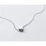 Sterling Silver Tiny Love Heart Pendant Choker Necklace for Women Girls Kids 14K White Gold Plated Simple Mini Dainty Petite Pendant Drop Adjustable Chain Cute Hypoallergenic Jewelry (Floating Heart)