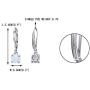 EVER FAITH 925 Sterling Silver Ear Jewelry Single 6MM Round White Opal Simple Leverback Dangle Earrings for Women