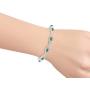 RYLOS Jewelry For Women Sterling Silver Designer Halo Tennis Bracelet, Dangling Earrings & Necklace Gemstone W/Diamonds Adjustable 7''-8'' Wrist & 18'' Chain 6X4MM Birthstone Womens Jewelry Matching