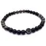 Mens Warrior Stone Lava Stretch Bead Bracelet Handcrafted in USA - Brown / Black Mens Warrior Stone Lava Stretch Bead Bracelet Handcrafted in USA - Brown / Black