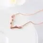 NEIQII Zodiac Constellation Necklace, Cute Necklaces, Rose Gold Necklaces for Women, Gift for Women Necklace Jewelry, 18 Inch