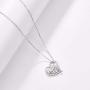 TANGPOET 925 Sterling Silver Bee Flamingo Horse Necklace Llama Butterfly Cute Panda Pendant Necklaces for Women for Her