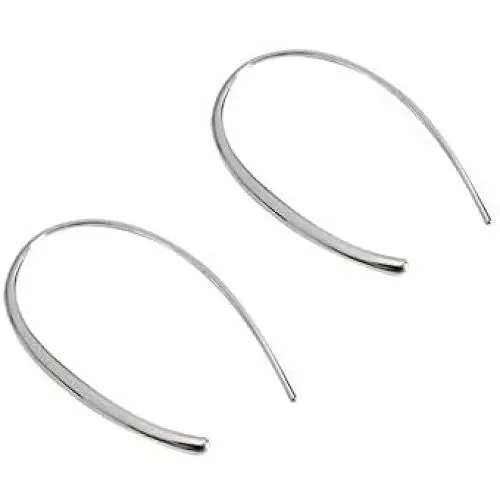 Minimalist Upside Down Drop Dangle Open Hoop Earrings for Women Girls S925 Sterling Silver Lightweight Wire Needle Thin Threader U Shape Earring Hypoallergenic Jewelry Personalized Gifts Minimalist Upside Down Drop Dangle Open Hoop Earrings for Women Girls S925 Sterling Silver Lightweight Wire Needle Thin Threader U Shape Earring Hypoallergenic Jewelry Personalized Gifts