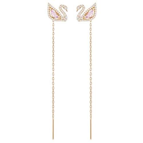Swarovski Womens Dazzling Swan Crystal Jewelry Collection, Rose-Gold Finish