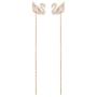 Swarovski Womens Dazzling Swan Crystal Jewelry Collection, Rose-Gold Finish