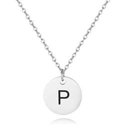 Sereney Initial Necklaces for Christmas Gift, 18k Gold/Rose-gold/Silver Plated Engraved Letter Necklace for Women, Gifts for mom, women jewelry to Best Friend, Bridesmaid.