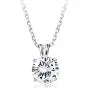 Sllaiss Sets with Swarovski Zirconia Sterling Silver Solitaire Pendant Necklace for Women Round-Cut CZ Necklace Chain Jewelry Gift (2 cttw), 18” Sllaiss Sets with Swarovski Zirconia Sterling Silver Solitaire Pendant Necklace for Women Round-Cut CZ Necklace Chain Jewelry Gift (2 cttw), 18”
