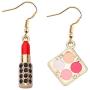 WSNANG Lipstick 3D Earrings Estheticians Gift Makeup Artist Jewelry Gift for Women Teens Girl