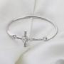 WUSUANED Infinity Love Heart Cross Bracelet Religious Jewelry for Godmothers Baptism Gift for Godmother