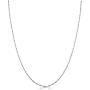 Kooljewelry 14k White Gold Singapore Chain Necklace (0.7 mm, 1 mm, 1.4 mm, 1.7 mm)