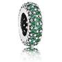 MiniJewelry Pave Inspiration Spacer Charms for Bracelets Women Birthday Birthstones Sterling Silver Charms, Cubic Zirconia