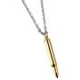 FCZDQ Bullet Ashes Necklace Holder Memorial Keepsake Stainless Steel Urn Pendant Necklace Cremation Jewelry