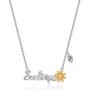Sunflower Necklace Gifts for Women, 14k Gold Plated Sunflower Necklace Sunflower Gifts You are My Sunshine Necklace Initial Sunflower Jewelry Gifts for Women