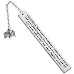 AKTAP Book Lover Gifts for Women Book Club Keychain Life is a Book Some Chapters are Sad Some Happy and Some Exciting Book Jewelry Librarian Gift Reading Lover Gift