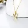 SISGEM 14K Real Gold Heart Necklace for Women,Solid Gold Chain and Pendant Necklace with Natural Diamond,Anniversary Jewelry Gifts for Wife Girlfriend,16+2