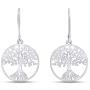 14k Gold Plated 925 Sterling Silver Tree Of Life Drop Earrings Jewelry For Women