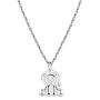 MAIDEARS Cute Animal Necklace for Women Girls S925 Sliver Pendant Necklace Fashion Animal Jewelry New Year Gift for Women Girls