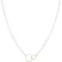 Silpada Pagosa Circle Linking Station Necklace in Sterling Silver & 18K Gold Plate, 16'' + 2'' Silpada Pagosa Circle Linking Station Necklace in Sterling Silver & 18K Gold Plate, 16'' + 2''