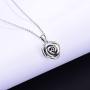 ACJFA Sterling Silver Rose Flower Cremation Urn Pendant Necklace Keepsake Ashes Memorial Jewelry for Women