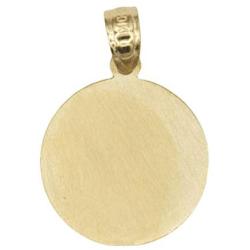 Ice on Fire Jewelry 10k Solid Gold Saint Christopher Medal