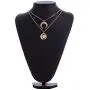 Multi-Layer Disc Horn Necklace Pendant Vintage Clavicle Chain Half Moon Sun Pendant Necklace Choker for Women Girls Multi-Layer Disc Horn Necklace Pendant Vintage Clavicle Chain Half Moon Sun Pendant Necklace Choker for Women Girls