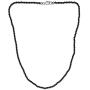 Shop LC 925 Sterling Silver Rhodium Plated Round Beads Natural Black Spinel Beaded Necklace Fashion Jewelry For Women Size 18'' Ct 28.4