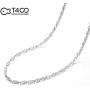 T400 925 Sterling Silver 1.7mm Rope Cable Curb Link Chain Necklace 16 18 20 24 30 inch for Women Men Boys Gift