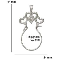 Raposa Elegance Sterling Silver Various Elegant Charm Holder Collection