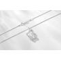UUONLY Hello Kitty Necklace, Pink Kitty Cat Necklace-Silver Plated Pink Cat Pendant Necklace, Birthday Gift for Hello Kitty Fans, Hello Kitty Gifts for Women etc, 17.71'' , Pink