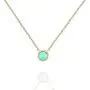 PAVOI 14K Gold Plated Round Created Opal Necklace | Opal Necklaces for Women PAVOI 14K Gold Plated Round Created Opal Necklace | Opal Necklaces for Women