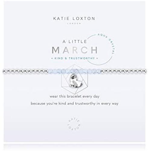 Katie Loxton a Little Birthday Months Womens Stretch Adjustable Band Fashion Charm Bracelet