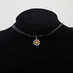 MAOFAED Daisy Gift Daisy Choker Daisy Necklace Daisy Lover Gift Gift for Wife Girlfriend Valentine Gift Wedding Gift Women Jewelry