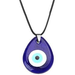 choice of all Evil Eye Couple Necklace Bracelet Set Blue Eyes Leather Cord Protection Necklace Ojo Lucky Rope Bracelet