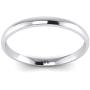 LANDA JEWEL Solid 10k White Rose Yellow Gold 2mm Light Court Shape Comfort Fit Polished Wedding Ring Plain Band