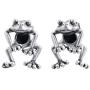 MAELOVE 925 Sterling Silver Earrings Cuff,Women Men Hypoallergenic Earrings,Frog Earring Cuff Ear No Piercing Clip Ear Cute Animal Auricle Wrap Earring Punk Gothic Jewelry Gift
