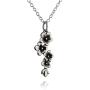 FashionJunkie4Life Sterling Silver Cherry Blossoms Charm Necklace 18'' Chain