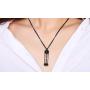 Stainless Steel Hourglass Urn Necklace Keepsake Cremation Ashes Memorial Pendant Necklace for Men,Women