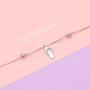 FLYOW Anklet for Women S925 Sterling Silver Adjustable Foot Chain Ankle Bracelet Anklets Jewelry