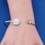 FAADBUK AKA Sorority Gift Alpha Alpha Kappa Paraphernalia Pink Zircon and Green AKA Bracelet Sorority Graduation Jewelry for Women Girls
